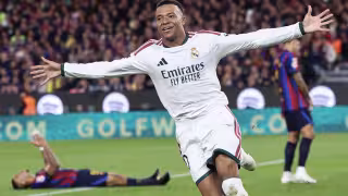 Kylian Mbappé celebró haber llegado a los 100 goles con la playera del Real Madrid