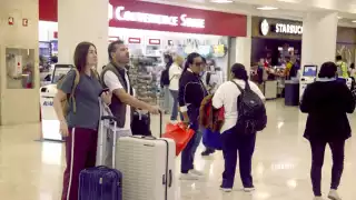 Elena y Juan Ignacio dijeron sentirse felices porque conocerán la mega obra y las bellezas naturales del destino