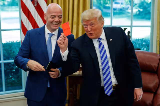 Infantino y Trump