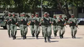 Fuerzas armadas en Campeche se preparan para el desfile del 16 de septiembre 