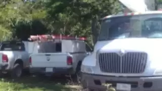 La unidad con la que llegó el ejecutivo al poblado fue retenida