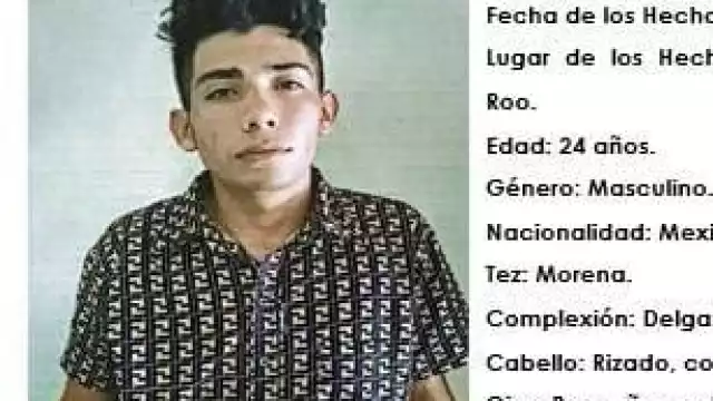 El hombre desaparecido responde al nombre de Yahir Enrique Rodríguez Yam.