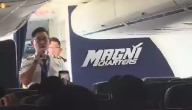 Un piloto de Magnicharters que retuvo el avión fue detenido en el AICM.