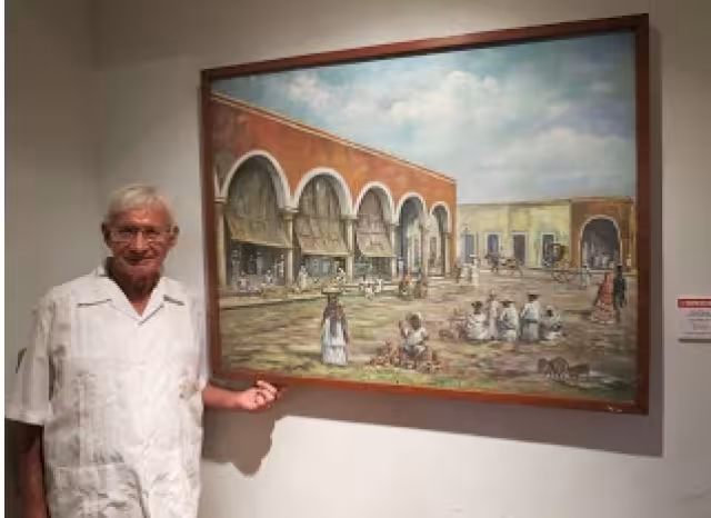 Este célebre artista gustaba de pintar escenarios de calles y edificios del antiguo Yucatán