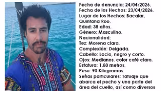 Activan protocolo de búsqueda en Bacalar tras desaparición de Faustino Sem Olayo Lira