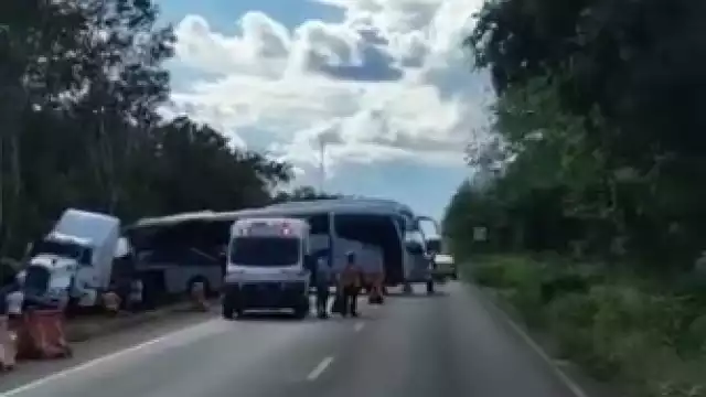 En el lugar se registró la presencia de dos patrullas de la Cruz Roja
