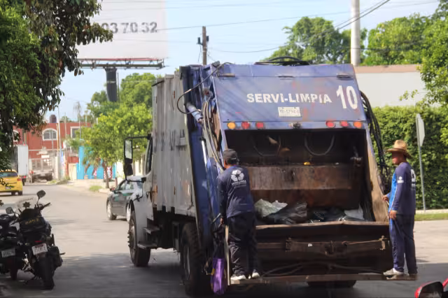 Revelan horarios del servicio de recolección de basura en Mérida