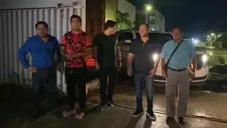 Dijo que estuvo en la Sala de Juicios Orales, acompañado de su padre y Paul Arce