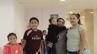 Miguel Yam, originario de Chacsinkín, regresó ayer de Ontario, a donde se mudó para trabajar