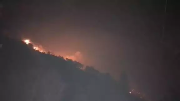 Bomberos de Nuevo León y Coahuila luchan contra el fuego Bomberos de Nuevo León y Coahuila luchan contra el fuego