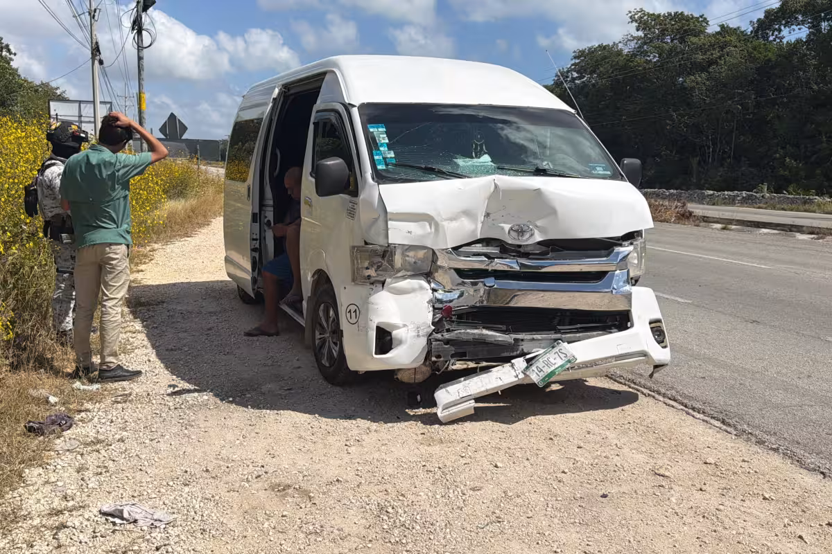 Accidente en la carretera federal 307 deja un conductor lesionado y ...