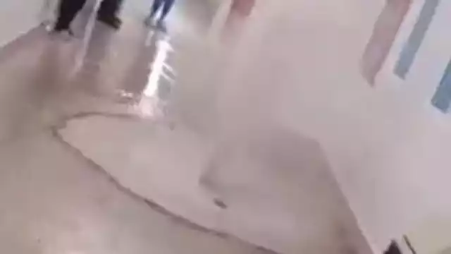 El agua ingresó al Hospital General de Querétaro. Foto: Especial