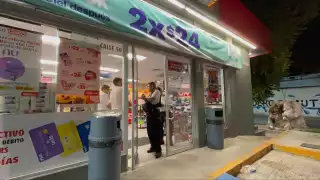 Asaltante se desplaza en taxi para robar un OXXO