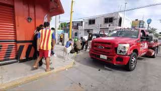 El motociclista se negó a ser trasladado al hospital pese a la llegada de paramédicos