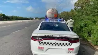 El operativo se llevó a cabo sobre la carretera federal Ciudad del Carmen-Campeche