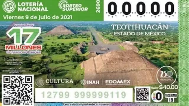 Billete del Sorteo Superior jugará por 17 millones de pesos