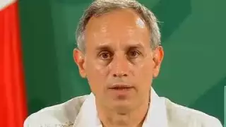 López-Gatell durante su conferencia de prensa