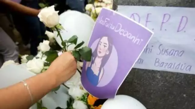 El mensaje ofrece un supuesto archivo sobre el caso de la joven
