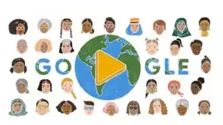 Hoy es el Día Internacional de la Mujer y Google decidió homenajearlas con un doodle que muestra a distintas mujeres en su día a día
