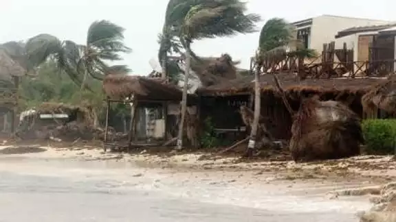 Huracán Grace deja afectaciones en Veracruz
