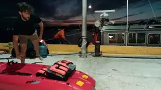 Los tripulantes rescatados se encontraban en buen estado de salud