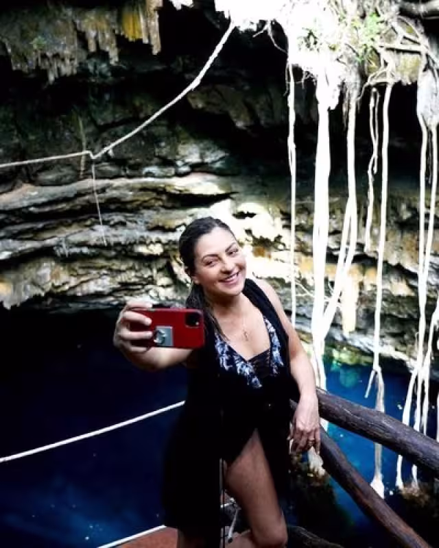 Mariana Ochoa continúa conociendo rincones de Yucatán