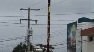 Cada vez más deterioradas se ven las luminarias públicas en calles de Chetumal