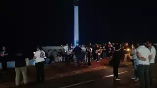 Trabajadores del Poder Judicial se manifiestan en el Malecón de Campeche: EN VIVO