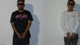 Los sujetos fueron detenidos en posesión de chalecos tácticos y droga Foto: Especial