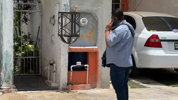 La Policía Ministerial y personal de Bienestar Animal acudieron al lugar del reporte
