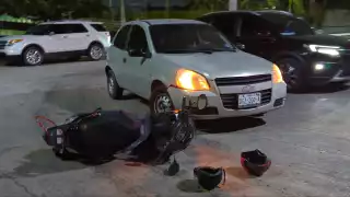 El conductor del  vehículo  le cortó circulación al motociclista