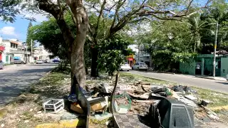 Persisten deficiencias en Cancún: Baches y basura en las calles