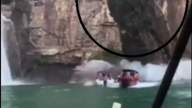 El derrumbe se registró el día de hoy sábado en el lago Furnas