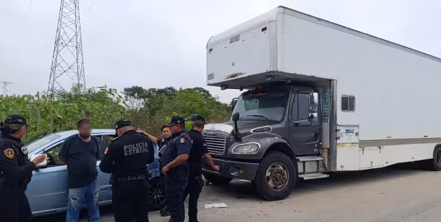 El sujeto fue interceptado entre Villa Magna y el Periférico de Mérida