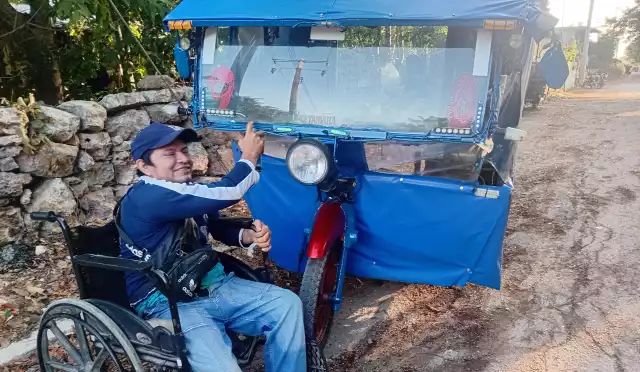 Mauricio Pool, el mototaxista que convirtió la adversidad de un accidente en su motor de vida