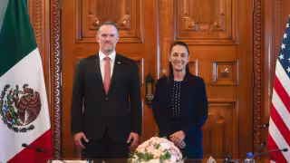 Este jueves 23 de julio, la presidenta de México, Claudia Sheinbaum recibió en palacio Nacional al representante comercial de EU, Jamieson Greer