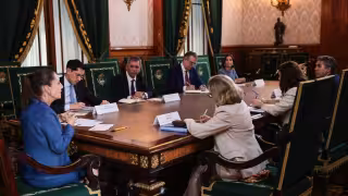 Claudia Sheinbaum se reúne con presidenta del Banco Europeo para dar seguimiento a acuerdos con la UE