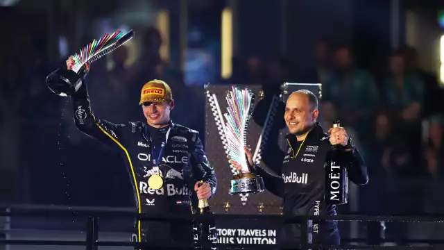 El podio en Las vegas.