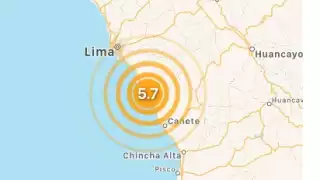Sismo de 5.7 de magnitud sorprende a la población de Lima, Perú