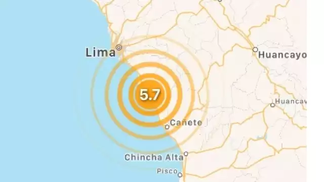 Sismo de 5.7 de magnitud sorprende a la población de Lima, Perú