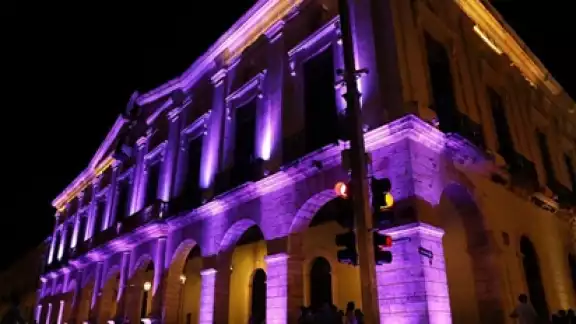 Así se veía el Palacio de Gobierno Así se veía el Palacio de Gobierno
