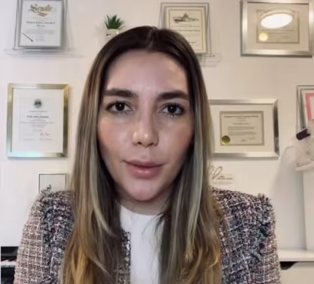 Frida Sofía durante su mensaje en Instagram