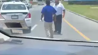 El video fue captado cerca del AIC por un turista extranjero