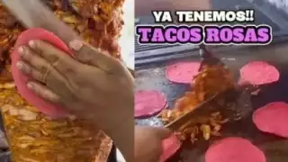 Tacos al pastor con temática de Barbie