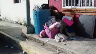 Algunas calles de la zona urbana de Playa del Carmen lucen con acumulación de basura, pues no han pasado los camiones recolectores