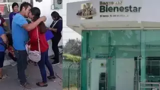 El Banco del Bienestar fue testigo del amor de dos personas y se convirtió en el lugar ideal para una propuesta que ni los novios ni los presentes olvidarán