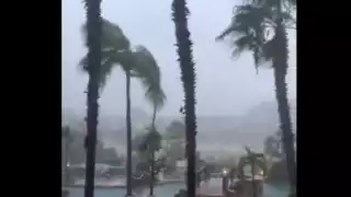 El huracán tocó tierra antes de lo esperado