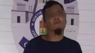 El hombre fue detenido y puesto a disposición de la autoridad correspondiente