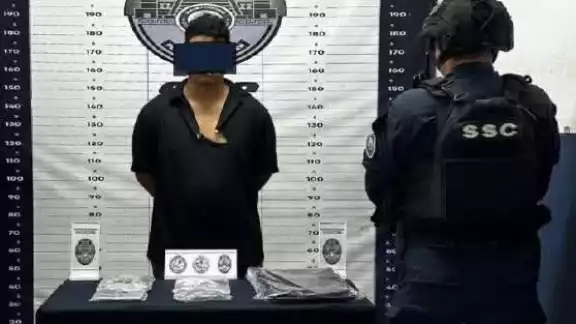 El detenido fue identificado como Moisés Abraham “N”, originario del estado de Campeche El detenido fue identificado como Moisés Abraham “N”, originario del estado de Campeche