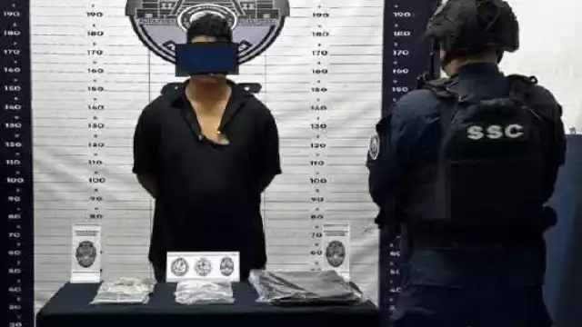 El detenido fue identificado como Moisés Abraham “N”, originario del estado de Campeche